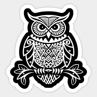 Maori Owl Sticker